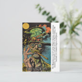 The Magician Tarot Retro Mystical Major Arcana Art ポストカード (スタンド正面)