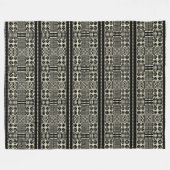 The Magnetic Wodaabe Beauty "Gerewol" Charm フリースブランケット (正面(横))