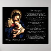 The Magnificat - Madonna and Child Custom Poster ポスター (正面)
