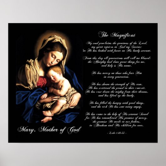 The Magnificat - Madonna and Child Custom Poster ポスター (正面)