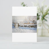 The Magpie by Claude Monet サンキューカード (スタンド正面)
