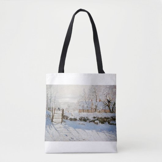 The Magpie by Claude Monet トートバッグ (正面)