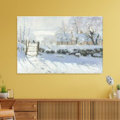 The Magpie – Claude Monet – Die Elster – La Pie キャンバスプリント (インサイチュ (リビング))