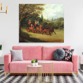 The Mail 王室の Coach with Passers (canvaの油) キャンバスプリント (インサイチュ (リビング))