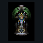 The Majesty Of Trilia Fractal Fantasy Portrait BLK ポスター<br><div class="desc">The Majesty Of Trilia is my full body fractal portrait of the original Trilia Bust Fractal Portrait Artwork consisting of total of 662 Layers of which 228 are fractal elements</div>