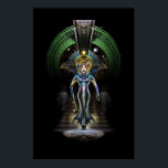 The Majesty Of Trilia Fractal Fantasy Portrait BLK ポスター<br><div class="desc">The Majesty Of Trilia is my full body fractal portrait of the original Trilia Bust Fractal Portrait Artwork consisting of total of 662 Layers of which 228 are fractal elements</div>