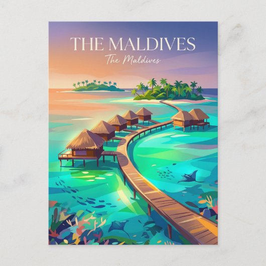 The Maldives The Maldives ポストカード (正面)