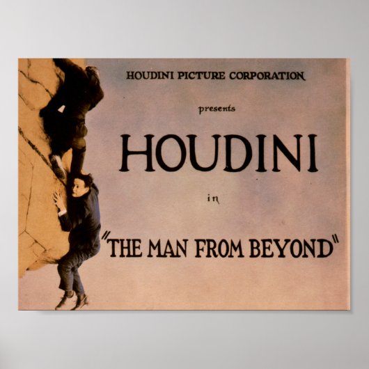 The Man from Beyond (Houdini movie, 1922) ポスター (正面)
