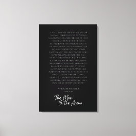 The Man in the Arena - Canvas Art – 白黒 キャンバスプリント