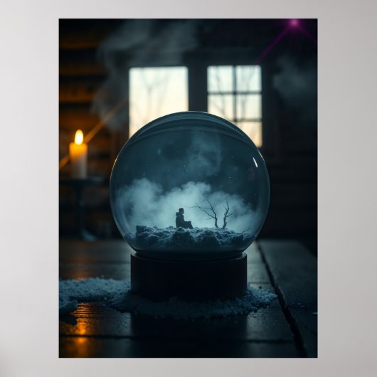 The Man in the Globe – Mystical Surreal Wall Tapes ポスター (正面)