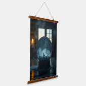 The Man in the Globe – Mystical Surreal Wall Tapes 吊り下げ型タペストリー (傾斜あり)