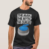 The Man Myth Curler Curling Men World's Greatest C Tシャツ (正面)