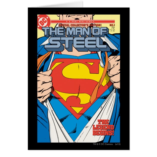 The Man of Steel #1 Collector's Edition (正面)
