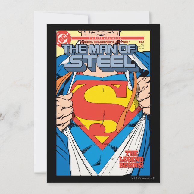 The Man of Steel #1 Collector's Edition (正面)