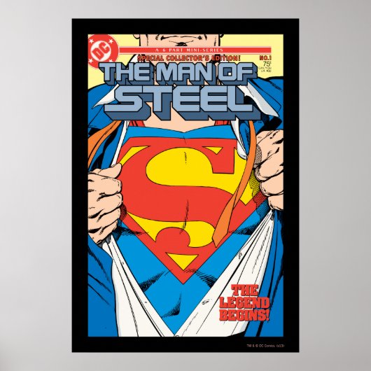 The Man of Steel #1 Collector's Edition ポスター (正面)