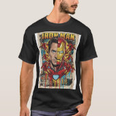 The Man & The Machine: A Pop Art Hero Tシャツ (正面)
