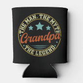 The man the myth the father's day of Grandpa 缶クーラー (裏面)