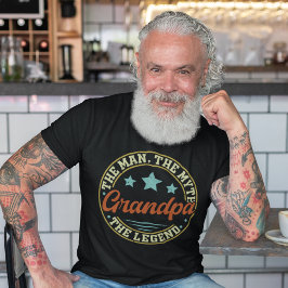 The man the myth the father's day of Grandpa Tシャツ