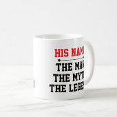 The Man, The Myth, The Legend コーヒーマグカップ (正面右)