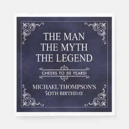The Man The Myth The Legend 50th Birthday スタンダードランチョンナプキン