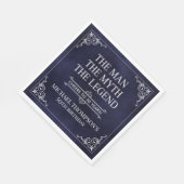 The Man The Myth The Legend 50th Birthday スタンダードランチョンナプキン (角)