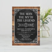 The Man The Myth The Legend 50th Birthday 招待状 (スタンド正面)