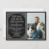 The Man The Myth The Legend 50th Birthday 招待状 (正面)