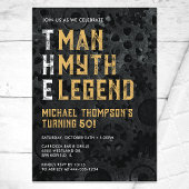 The Man The Myth The Legend 50th Birthday 招待状