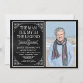 The Man The Myth The Legend 60th Birthday 招待状 (正面)