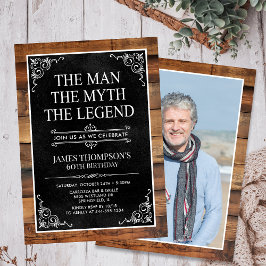 The Man The Myth The Legend 60th Birthday 招待状