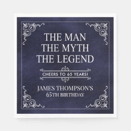 The Man The Myth The Legend 65th Birthday スタンダードランチョンナプキン