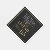 The Man The Myth The Legend 65th Birthday スタンダードランチョンナプキン (角)