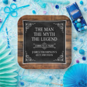 The Man The Myth The Legend 65th Birthday ペーパープレート (パーティー)