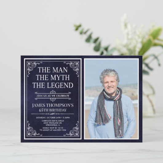The Man The Myth The Legend 65th Birthday 招待状 (スタンド正面)