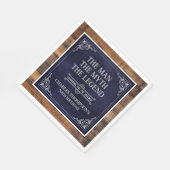 The Man The Myth The Legend 70th Birthday スタンダードランチョンナプキン (角)