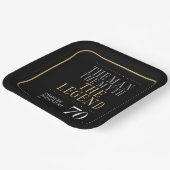 The Man The Myth The Legend 70th Birthday ペーパープレート (傾斜あり)