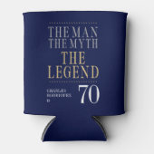 The Man The Myth The Legend 70th Birthday 缶クーラー (正面)