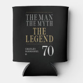 The Man The Myth The Legend 70th Birthday 缶クーラー (正面)