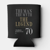 The Man The Myth The Legend 70th Birthday 缶クーラー (裏面)