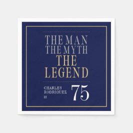 The Man The Myth The Legend 75th Birthday  スタンダードカクテルナプキン
