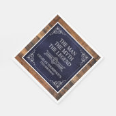 The Man The Myth The Legend 75th Birthday スタンダードランチョンナプキン (角)