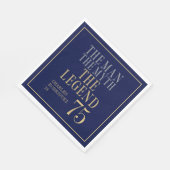 The Man The Myth The Legend 75th Birthday スタンダードランチョンナプキン (角)