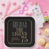 The Man The Myth The Legend 75th Birthday ペーパープレート (パーティー)