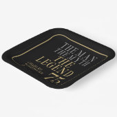 The Man The Myth The Legend 75th Birthday ペーパープレート (傾斜あり)