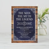 The Man The Myth The Legend 75th Birthday 招待状 (スタンド正面)