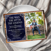 The Man The Myth The Legend 75th Birthday 招待状