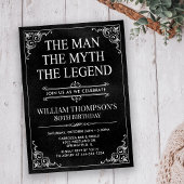 The Man The Myth The Legend 80th Birthday 招待状