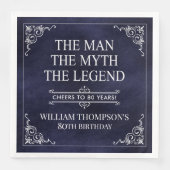 The Man The Myth The Legend 80th Birthday Blue (正面)