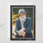 The Man The Myth The Legend 80th Photo Birthday 招待状 (裏面)