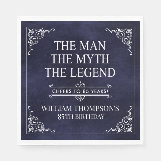 The Man The Myth The Legend 85th Birthday スタンダードランチョンナプキン (正面)